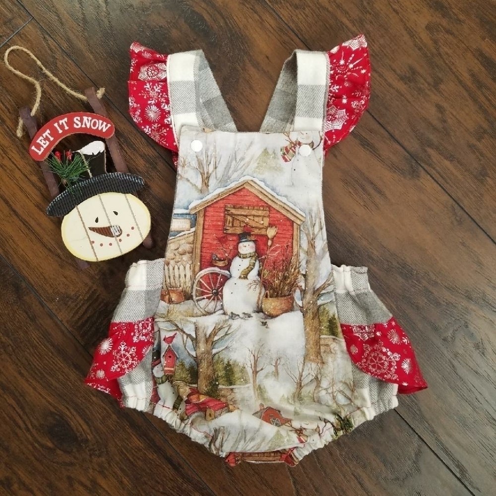 Christmas baby girl romper size 12-18 months